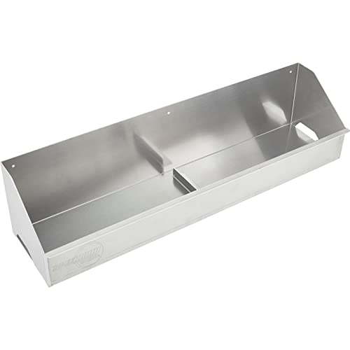 Speedway Motors Adjustable Jack Stand Storage Bin for 2- and 4-Ton Stands, Aluminum Trailer Wall Mount Organizer, Holds Two or Four Stands, 30 Inch Length