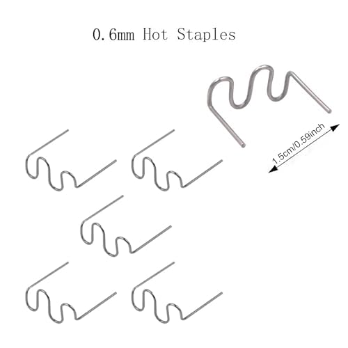 1000PCS Welding Rods Hot Staples Plastic Repair Machine Welding Staples for Hot Stapler Repair Car Bumpers Machine Dashboards Lamp Holders Daily Plastics Supplies Plastics Rings 0.8mm 0.6mm Staple - color: 1000PCS Staples