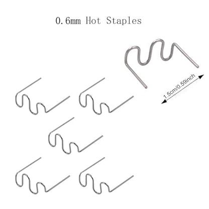1000PCS Welding Rods Hot Staples Plastic Repair Machine Welding Staples for Hot Stapler Repair Car Bumpers Machine Dashboards Lamp Holders Daily Plastics Supplies Plastics Rings 0.8mm 0.6mm Staple - color: 1000PCS Staples
