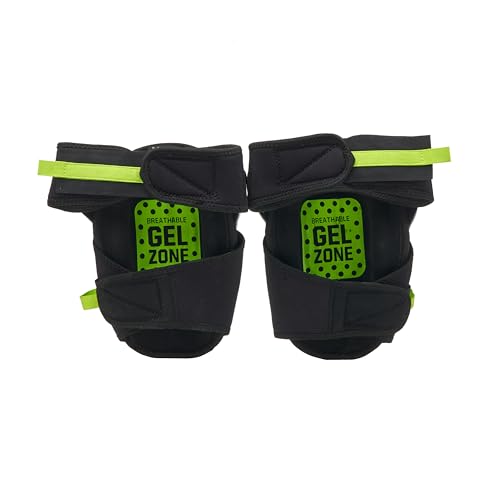 AWP Gel Pro Comfort Hinge Knee Pads | Dual Gel/Foam Padding + Comfort Hinge Design | Non-Marring Cap, Breathable Straps | Jobsite Knee Protection for Flooring, Construction & Landscaping - size: 1 Pair, style: Gel Pro Foam Padding Knee Pads