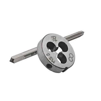 M3.5 x 0.6 Left Hand Metric Tap and Die Set, High Speed Steel Threading Kit for Reverse Thread Repair and Machining - size: M3.5 x 0.6