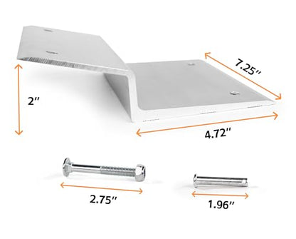 MaxxHaul 50946 Aluminum Ramp Top Kit - Designed for 2"x8" Boards for Car, Trucks, Trailer, Driveway, Shed, Lawn Mower