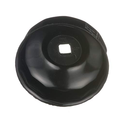 CTA Tools A254 Cap-Type Oil Filter Wrench - 73mm x 14 Flute - Professional Grade, Black Finish, Precision-Stamped, Deep-Reach, 3/8-Inch Drive, Oil Filter Wrench - size: 73mm