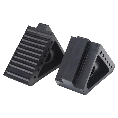 A20014 Arcan Solid Rubber Wheel Chocks