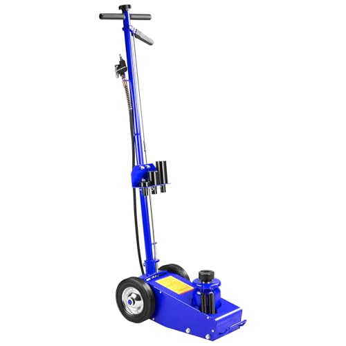 22 Ton Air Hydraulic Floor Jack Quick Lift Air-Operated Axle Bottle Jack | HD Truck Lift Jacks Service Repair Lifting Tool for Garages Repair Shops 44000lbs Capacity Blue - color: Blue