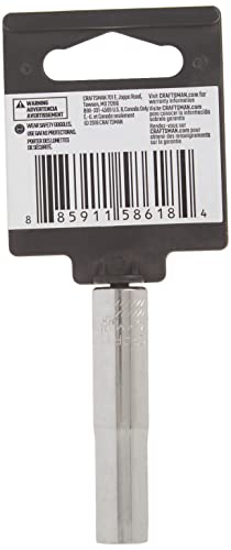 CRAFTSMAN Deep Socket, SAE, 1/4-Inch Drive, 9/32-Inch, 6-Point (CMMT43574) - size: 9/32"