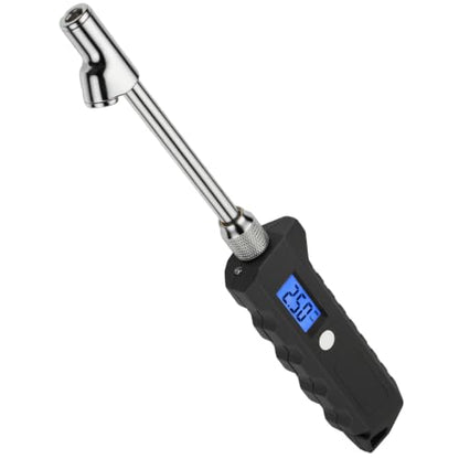 Digital Tire Pressure Gauge, Heavy Duty Stainless Steel Dual Head Tire Gauge 0-230 PSI with Flashlight & Backlit LCD, Car Accessories for RV Truck & Cars, 1 Pack