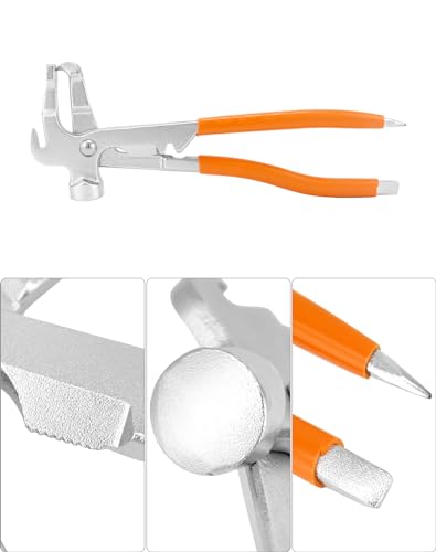 QWORK Wheel Balancing Weight Plier Hammer Tool, Wheel Weight Pliers for Clip-On Wheel Weights Balance Rims