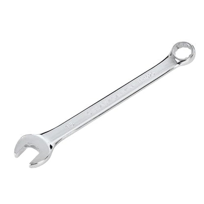 BLACK CANYON Metric 15mm Combination Wrench, 12-Point Box End & Hex Opening Design, Polished Steel - size: 15 mm