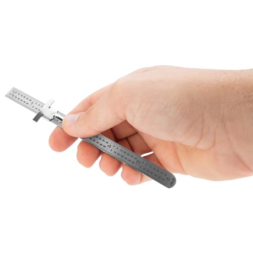 Performance Tool W5707 6-Inch Stainless Steel Sliding Depth Gauge, Silver