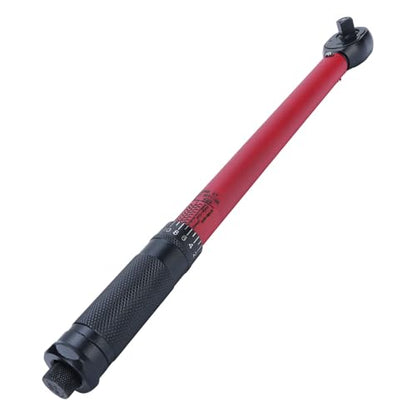 Aramox 1 2 Inch Drive Ratchet Wrench High Carbon Steel Arrow Storage Case Drive Click Wrench 20 to 230 N M 72 Tooth for Car Maintenance Mechanics and Garage Use