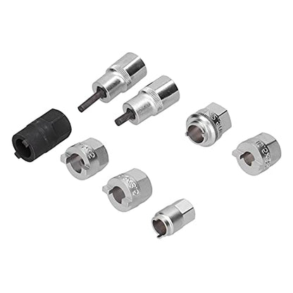 8pcs Suspension Strut Nut Sockets Removal Disassembly Tool Set, Car Repairing Tools, Shock Absorber Strut Removal Kit with Storage Box, for MK2 and Other Vehicle, High Quali