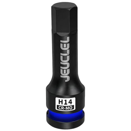 14mm Hex Impact Bit Socket, H14 1/2" Drive Allen Socket, Cr-Mo | 3-Inch, Lengthen Hex Screwdriver Adapter for Electric Ratchet Wrenches Fastening Screws, Socket Wrench, Head Drill - size: 1PC | H14 14MM
