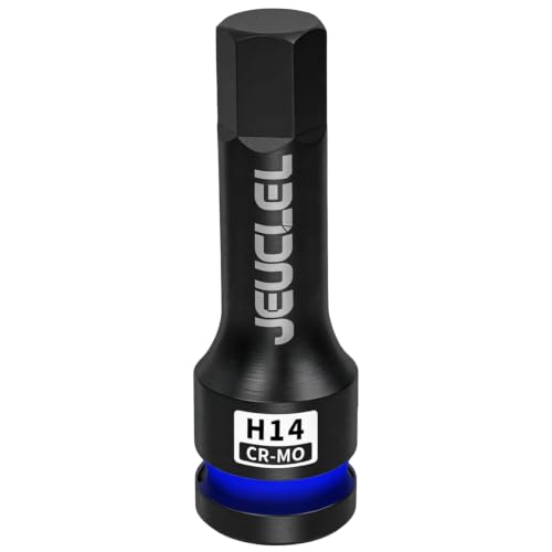 14mm Hex Impact Bit Socket, H14 1/2" Drive Allen Socket, Cr-Mo | 3-Inch, Lengthen Hex Screwdriver Adapter for Electric Ratchet Wrenches Fastening Screws, Socket Wrench, Head Drill - size: 1PC | H14 14MM