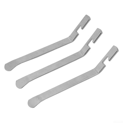 Professional Tire Changing Tools 3 Pack - Stainless Steel Tire Levers for Dirt Bike & for atv - Rounded Ends Prevent Tube Damage - 120mm Tire Spoon Set