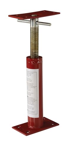 Vestil FJB-16 Basement Floor Jack 16 In. Maximum Height 9,738 Lb. Capacity Red