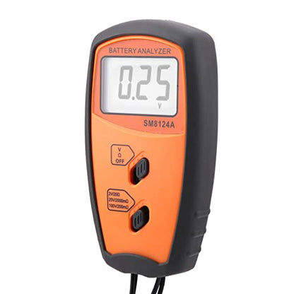 Battery Internal Resistance Tester SM8124A LCD Display Voltmeter Digital for Electric Vehicles Analyzer