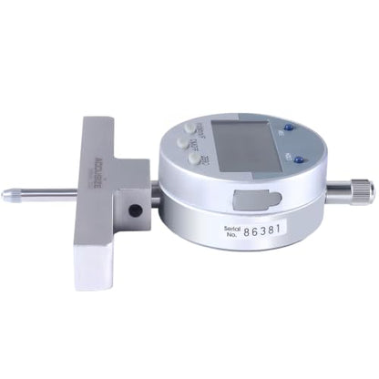 Accusize 0-22 in Digital Depth Gauge with Small-Hole Points, P103-0188 | 6 Connectable Rods, +/-0.001 in Accuracy, 0.0005 in Resolution, 4 in Base, 3/8 in Stem - size: 0-22" Digital