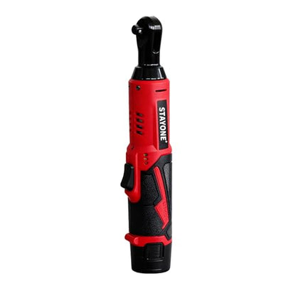 Cordless Electric Ratchet Wrench Set, 3/8" 12V Power Ratchet Tool with 45 N.M Torque, 380 RPM, 2x 2.0Ah Li-Ion Batteries for Auto Repair Home Mechanic