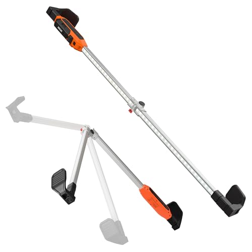 Underhood Work Light Bar, 180°Foldable Mechanic Light & 360°Rotatable Kickstand, Extendable 45.28"-72.83", 1800LM Rechargeable LED Work Light, 2-in-1 Charging Modes Engine Bay Light for Car Repair