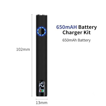 510 Thread Battery Professional Cordless Soldering Iron with LED Display Precise Temp Control USB-C Rechargeable 650mAh Electric Black Soldering Pen, Precision work/Appliance Repair, 3Speed Adjustable