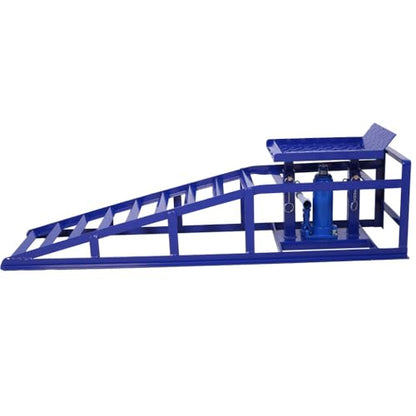 Auto Car Truck Service Ramps Lifts, 5 Ton Low Profile Hydraulic Car Ramps, Heavy Duty Hydraulic Vehicle Ramps Lift Ramp, Portable Car Ramps for Home Garage, Vehicle Auto Garage Repair,Black - color: Black