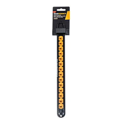 GEARWRENCH 1/4" Drive Magnetic Socket Rail Includes 14 Clips - 83126 - size: 1/4"