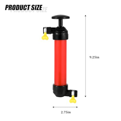 Car Liquid Transfer Pump, Multi-Use Manual Vehicle Transmission Fluid Pump Kit with Air Hose & Clamp, Automotive Gas Oil Transfer Tool, Universal for SUV Caravan Truck