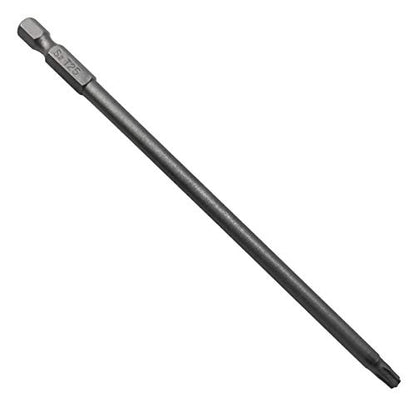 YDLQWCZ Long Torx Security Screwdriver Bit Sets 6 Inch Length T8 T10 T15 T20 T25 T27 T30 T40 S2 Steel Torx Security Head Drill Screw Driver Drill Set (8Pcs 150mm)