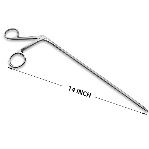 Long Alligator Crocodile Type Ear Hartman Forceps 14" Stainless Steel (1)
