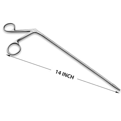 Long Alligator Crocodile Type Ear Hartman Forceps 14" Stainless Steel (1)