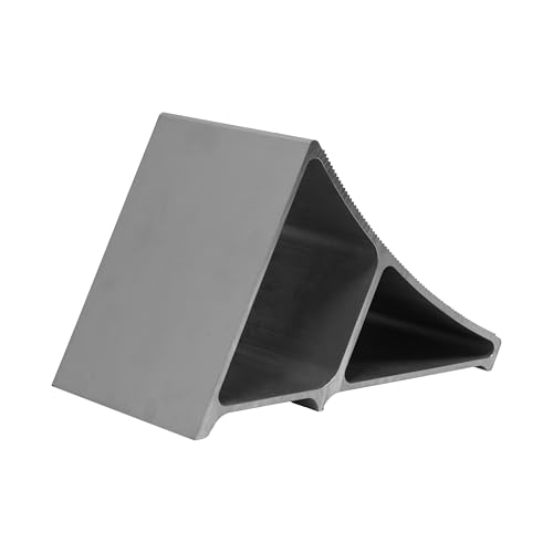 Extreme Max 5001.6792 Aluminum Wheel Chock – Lightweight Anti-Slip Tire Stabilizer with Ribbed Ramp and Claw Base for RVs, 5th Wheels, Trailers & Campers - style: Each