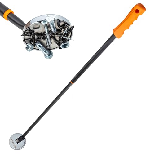 NEIKO 53428A Telescoping Magnetic Pickup Tool, Heavy Duty 50 Pound, 36.5-Inch-Long Magnet Stick, Large Magnet with Handle, Extendable Nail Sweeper, Magnetic Wand - size: 50 Pound, style: Pick Up Tool