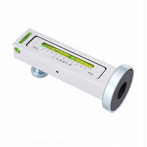 Keenso Adjustable Magnetic Alignment Tool, Magnetic Caster Camber Gauge with Strong Base and Precise Scales, for Cars Trucks RVs Wheel Alignment