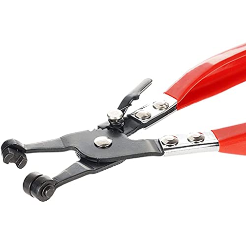 Wide & Flat band Hose Clamp Pliers, Coolant Hose Clips, Works on all Flat Band Style Hose Clamps of Removal and Installation,for Car Fuel Oil Water Pipe Repair Tools (Wide & Flat band Pliers) - style: Wide & Flat band Pliers