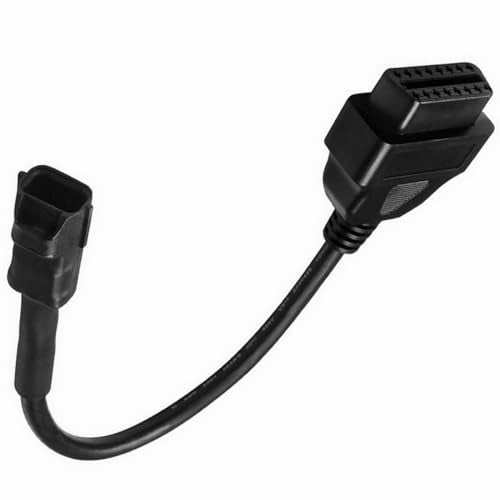 OBD2 Diagnostic Adapter Cable OBDII 3 Pin to 16 Pin Compatible with KYMCO Motorcycle - color: per KYMCO 3Pin