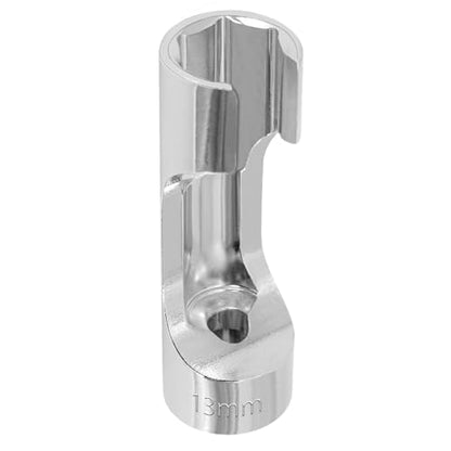13mm 3/8" Drive Diesel Injector Fuel Line Socket, Flare Nut Wrench | Fastener Bent Pipes, Wired Temperature Sensors, EGT Sensor, Thermo Switches, ABS Tubes, Strut Nut Extractor - size: 13mm
