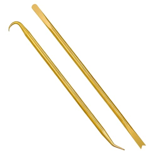2 Picks Brass Pick Kit, O-Ring and Seal Installation and Extraction Tools with 4 Tip Styles for Scuba Diving, Automotive and DIY Maintenance