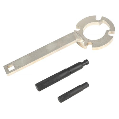 DPTOOL Crankshaft Pulley Holding Tool Holder Wrench Compatible with Volvo C30 C70 S40 S60 S70 S80 V40 V50 V70 XC70 XC90 2.0L 2.4L 2.5L 5 Cyl Diesel Engine Replace 999-5433 303-1179 999-7005 999-7007