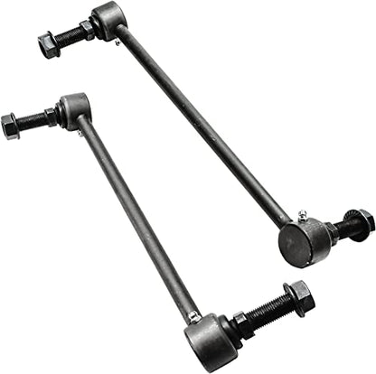 Detroit Axle - Front Struts Sway Bars for 2013-2019 Ford Flex Lincoln MKT | 2 Struts w/Coil Springs Assembly 2 Stabilizer Sway Bar End Links 2014 2015 2016 2017 2018 Replacement Suspension Kit - size: 4QS47151/Sway Kit