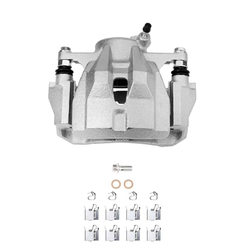 Detroit Axle - Front Steering Knuckles Hubs Brake Calipers w/Brackets Replacement for 2014-2018 Toyota Corolla Matrix - 4pc Set - size: 4BU50415/Kit