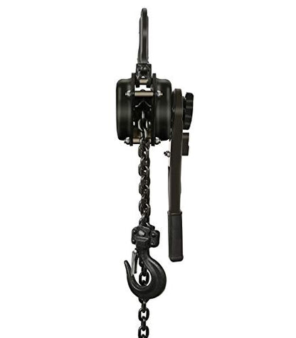 Manual Lever Hoist Come Along 3/4 TON 1650 LBS Capacity 10FT Lift 2 Heavy Duty Hooks Commercial Grade Steel for Lifting Pulling Construction Building Garages Warehouse Automotive Machinery