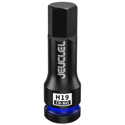 19mm Hex Impact Bit Socket, H19 1/2" Drive Allen Socket, Cr-Mo | 3-Inch, Lengthen Hex Screwdriver Adapter for Electric Ratchet Wrenches Fastening Screws, Socket Wrench, Head Drill - size: 1PC | H19 19MM