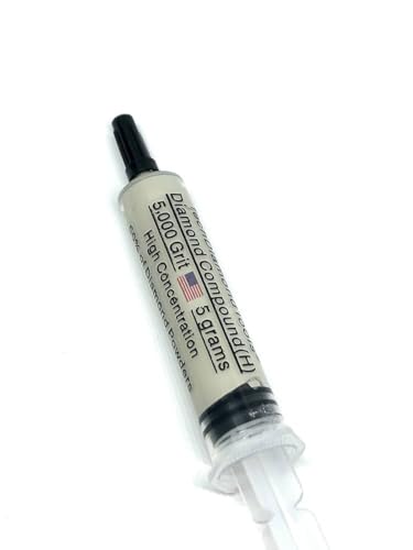 TechDiamondTools Diamond Polishing Compound Polishing Paste USA Made 5,000 Grit 2-3 Microns for Marble Glass Metal Rock Jewelry Resin Silver Chrome Gemstone with High Concentration of Diamond Powder - size: 5,000 grit / 2 - 3 microns