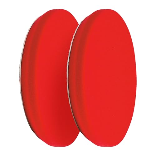 Griot's Garage 6.5” Red Foam Waxing Pads for Car Detailing, Polishing and Buffing Pads for Use with Waxes and Sealants, 10624, Set of 2 - style: 6.5" Pads (Set of 2)