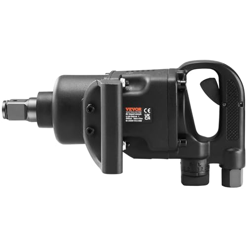 VEVOR 1 Inch Air Impact Wrench, Up to 2730 ft-lbs Reverse Torque Output 1" Pneumatic Impact Gun Lightweight w/ 2 Handles for Heavy Duty Repairs and Maintenance - size: 22*5.3*4.9inches, style: Wrench