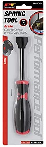 Performance Tool W82004 Brake Spring Tool - Heavy Duty Removal and Installation Tool for Brake Shoe Return Springs and Hold-Down Springs - size: Brake Spring Tool