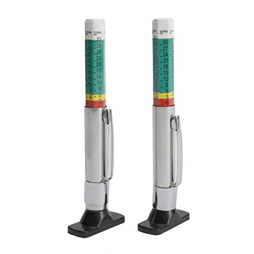 50 Pieces Tyre Tread Depth Gauge Color Coded Tire Tread Depth Accurate Measurement Tools