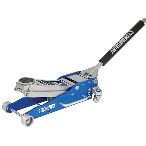 Strongway Low-Profile Aluminum/Steel Floor Jack, 3-Ton Capacity, 3.3in.–18.3in. Lift Range - style: 3 Ton