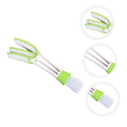 Zerodeko 3pcs Car Air Vent Cleaning Brush Set Mini Duster Interior Crevice Detail Brush for Dashboard and Air Conditioner Vents Automotive Dusting Tools
